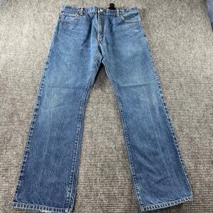 Levis 517 Bootcut Jeans Mens 36x32 Blue Denim Medium Wash Vintage Style 517-0217